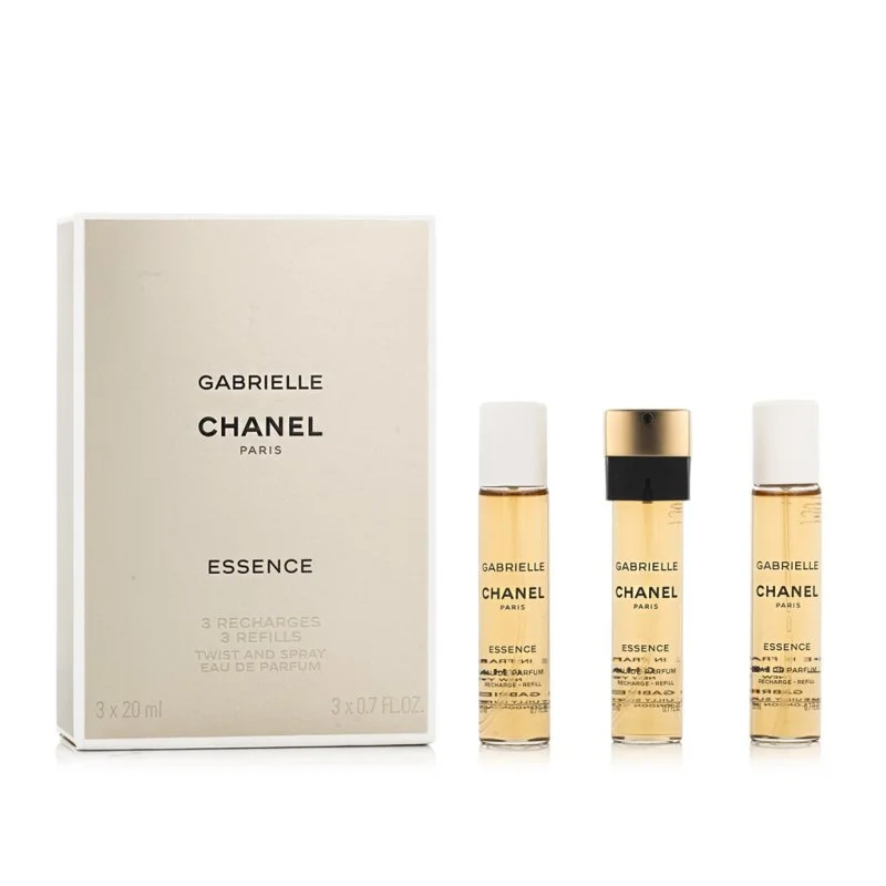 Chanel Gabrielle Essence 3 x 20 ml recarga para vaporizador de bolsillo Eau de Toilette para mujer