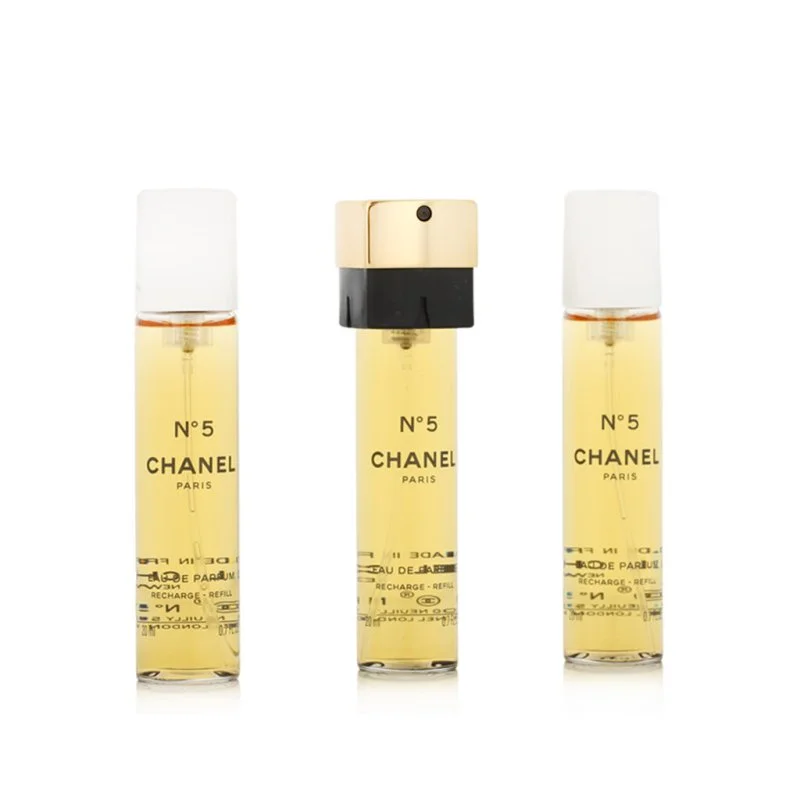 Chanel No 5 recarga 2 x 20 ml + recarga EDP con vaporizador agua de perfume para mujer 20 ml