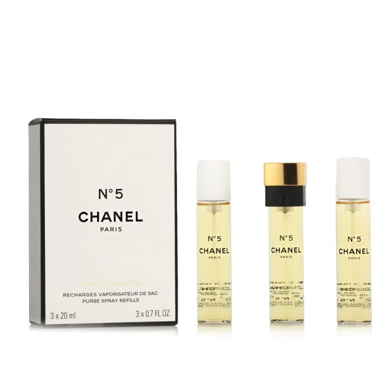 Chanel Nº 5 3 x 20 ml recambio para vaporizador de bolsillo Eau de Toilette para mujer