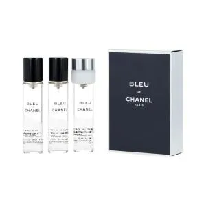 Chanel Bleu de Chanel EDT recarga 2 x 20 ml + EDT recarga con vaporizador 20 ml M