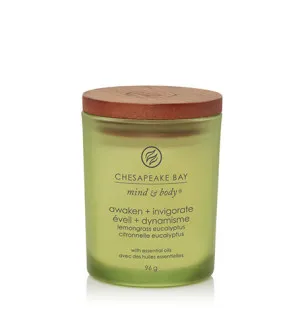 Vela perfumada Chesapeake Bay Awaken + Invigorate Lemongrass Eucalyptus 96 g