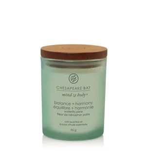 Chesapeake Bay Balance + Harmony Waterlily Pear vela aromática 96 g