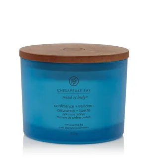 Vela aromática Chesapeake Bay Confidence + Freedom con 3 mechas 312 g