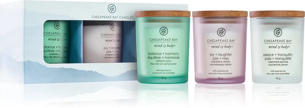 set de regalo velas aromáticas 3 x 96 g Chesapeake Bay dárková sada vonná svíčka 3 x 96 g