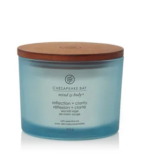 Vela aromática Chesapeake Bay Reflection + Clarity con 3 mechas 312 g