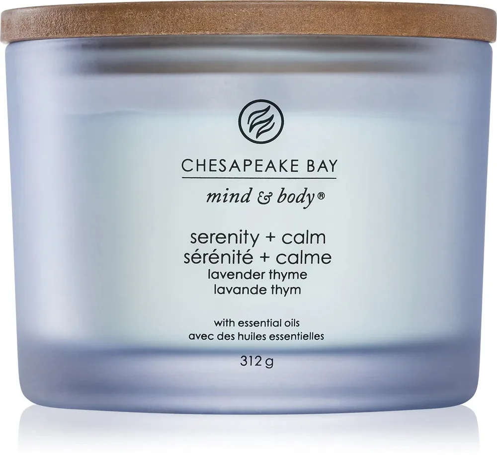 Vela aromática Chesapeake Bay Serenity + Calm con 3 mechas 312 g