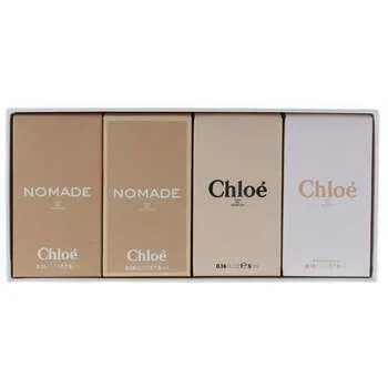 Les Parfums set de regalo agua de tocador Chloé 5 ml + agua de tocador Nomade 5 ml + Chloé 5 ml + agua de perfume Nomade para mujer