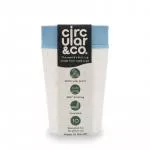 Circular Cup (227 ml) - crema/turquesa - de vasos de papel desechables