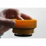 Circular Cup (227 ml) - crema/turquesa - de vasos de papel desechables