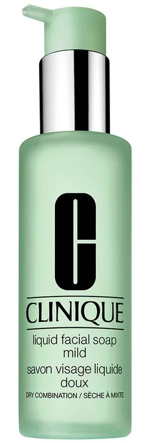 Clinique Liquid Facial Soap Mild jabón líquido limpiador para piel seca y mixta