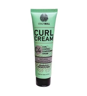 CrazyBull Curl Cream C4 Crema de peinado acondicionadora e hidratante