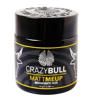 CrazyBull MattMeUp Matte Paste pasta de peinado mate de fijación media 100 g