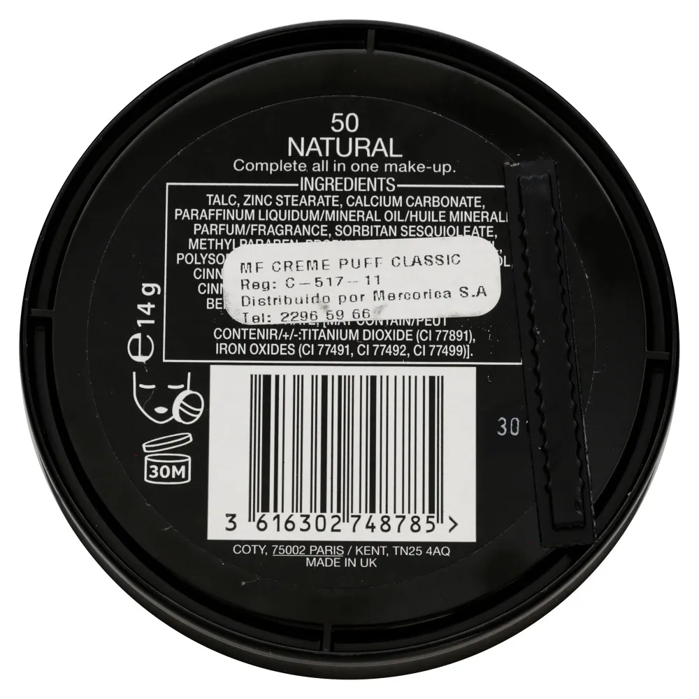Creme Puff Polvo compacto 14g - 50 Natural