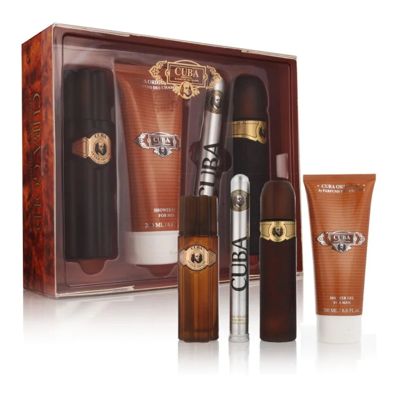 Cuba Gold 100 ml + EDT 35 ml + AS 100 ml + SG eau de toilette para hombre