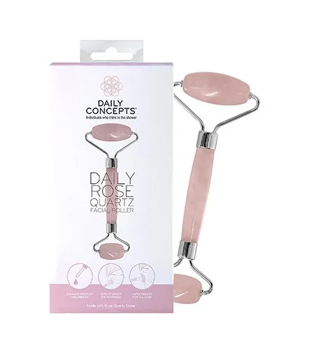 Daily Rose Quartz Facial Roller rodillo de masaje facial