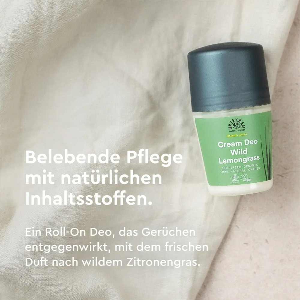 Urtekram Desodorante roll on crema hierba limón 50 ml BIO