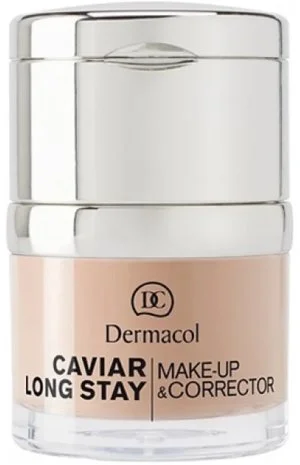 Dermacol Caviar Maquillaje y Corrector de Larga Duración - 3 Nude