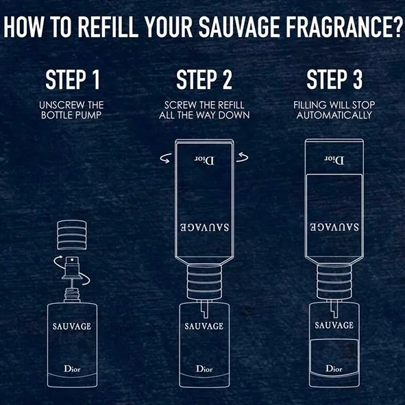 Sauvage Recarga de Perfume 300 ml