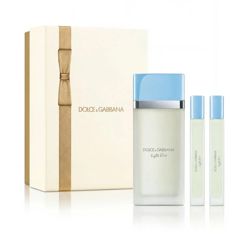Dolce & Gabbana Light Blue Eau de Toilette 100 ml + 2 x EDT MINI para mujer 10 ml