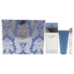 Set de regalo Dolce & Gabbana Light Blue para mujeres agua de tocador 100 ml + crema corporal 50 ml + agua de tocador 10 ml 100 ml + tělový krém 50 ml + toaletní voda 10 ml