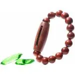 Incognito Pulsera de madera con cápsula M