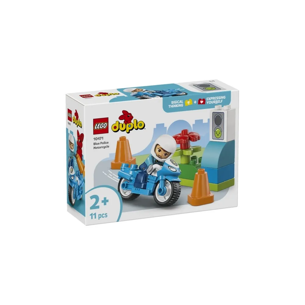 DUPLO® 10471 Moto de policía azul