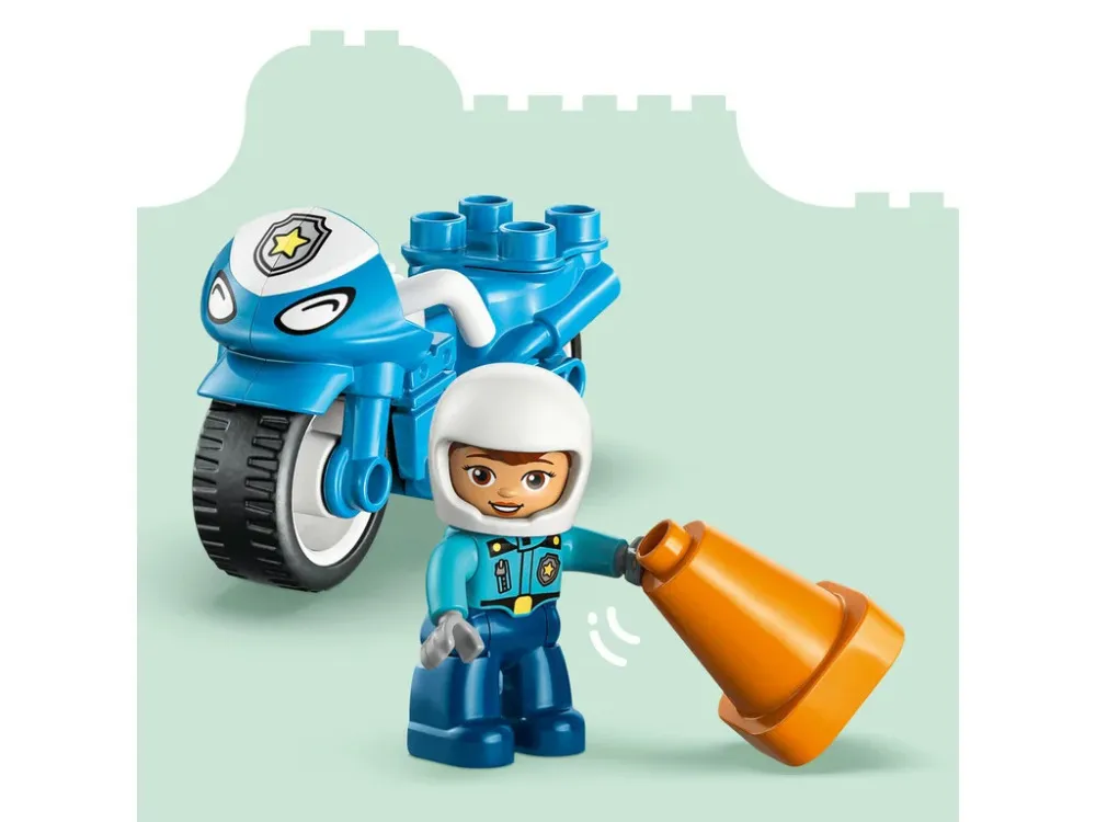DUPLO® 10471 Moto de policía azul