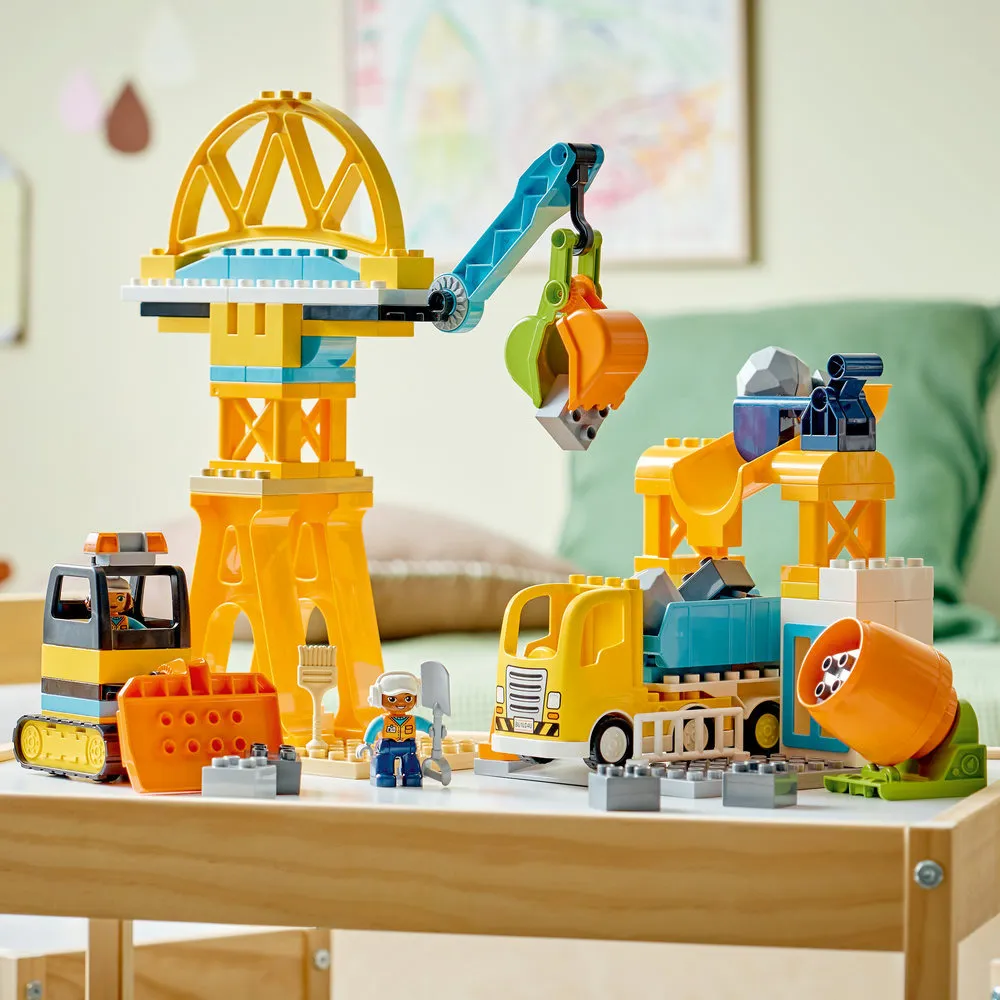 DUPLO® 10476 Obra de construcción y vehículos 3 en 1