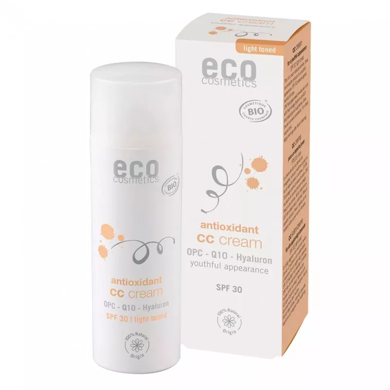 Eco Cosmetics CC cream SPF 30 BIO - light (50 ml) - cuidado integral de la piel