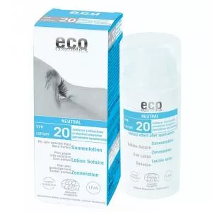 Eco Cosmetics Protector solar neutro sin perfume SPF 20 BIO (100ml)