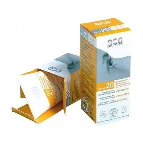 Eco Cosmetics Protector solar SPF 20 BIO (75 ml) - 100% natural, con filtros minerales
