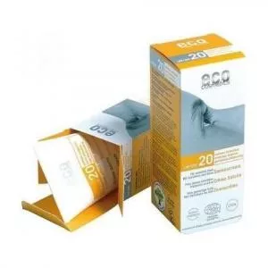 Eco Cosmetics Protector solar SPF 20 BIO (75 ml) - 100% natural, con filtros minerales