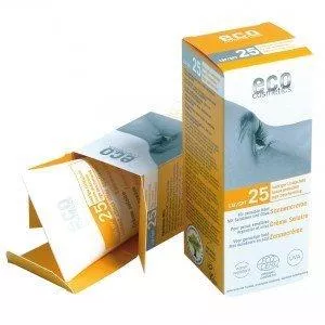 Eco Cosmetics Protector solar SPF 25 BIO (75 ml) - 100% natural, con filtros minerales