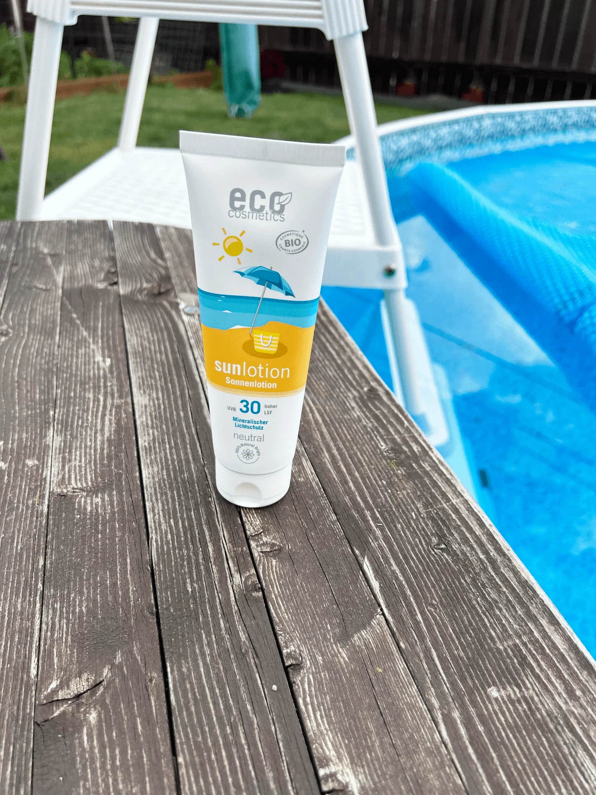 Eco Cosmetics Leche solar Neutral sin perfume SPF 30 BIO (125 ml) - con óxido de zinc
