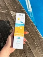Eco Cosmetics Leche solar Neutral sin perfume SPF 50 BIO (125 ml) - con filtros minerales naturales