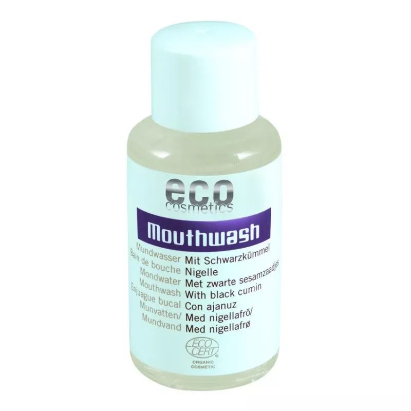 Eco Cosmetics Enjuague bucal con Echinacea BIO (50 ml) - con extractos de salvia y echinacea