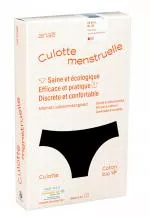 Ecodis Anaé by Menstrual panties Braga para menstruación abundante - negra XL - de algodón orgánico certificado