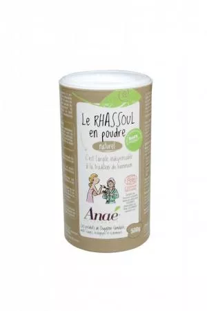 Ecodis Anaé by Rhassoul - Arcilla marroquí (tarro de 500 g) - champú, exfoliante o mascarilla