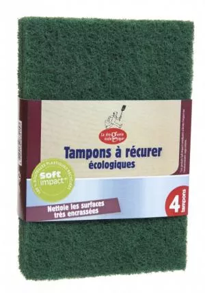 Ecodis La Droguerie Ecologique de Roughen esponjas para superficies sucias (4 piezas)