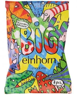 Einhorn Preservativos BIG - Tyrannosaurus sex (7 pcs) - veganos sin perfume