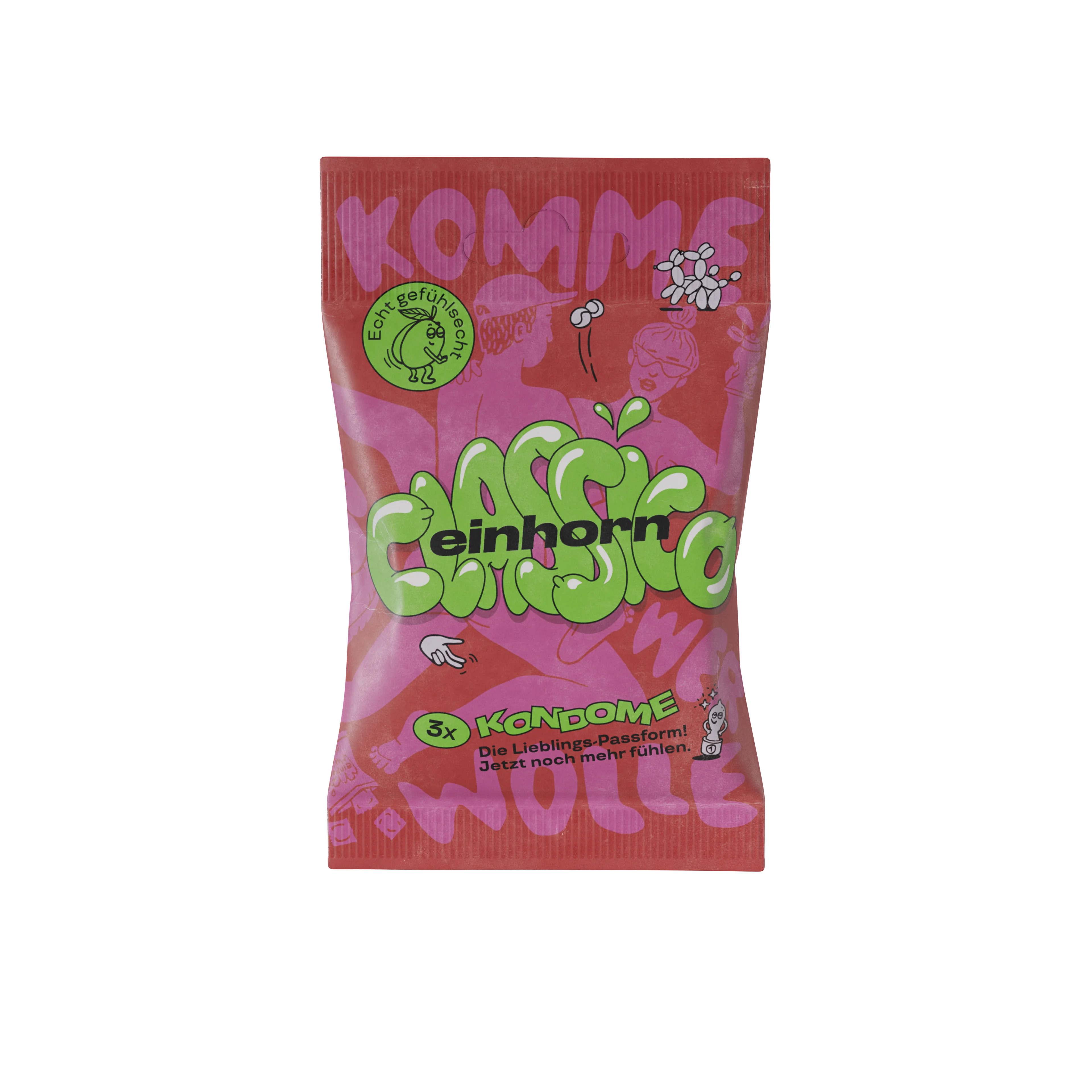 Einhorn Preservativos Classic 3 uds - veganos, sin perfume