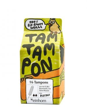 TamTampones Piccolo (16 unidades) - algodón orgánico hipoalergénico