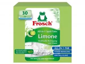 Frosch ECO Pastillas lavavajillas todo en 1 Limón (30 pastillas)