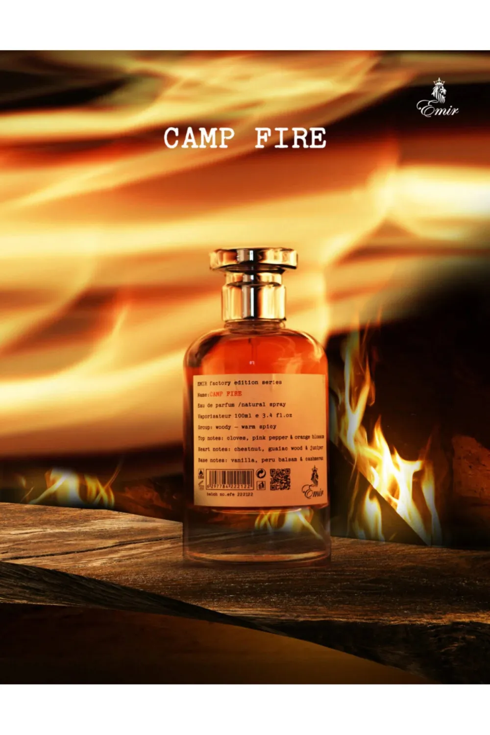 Factory Edition Camp Fire eau de parfum unisex 100 ml