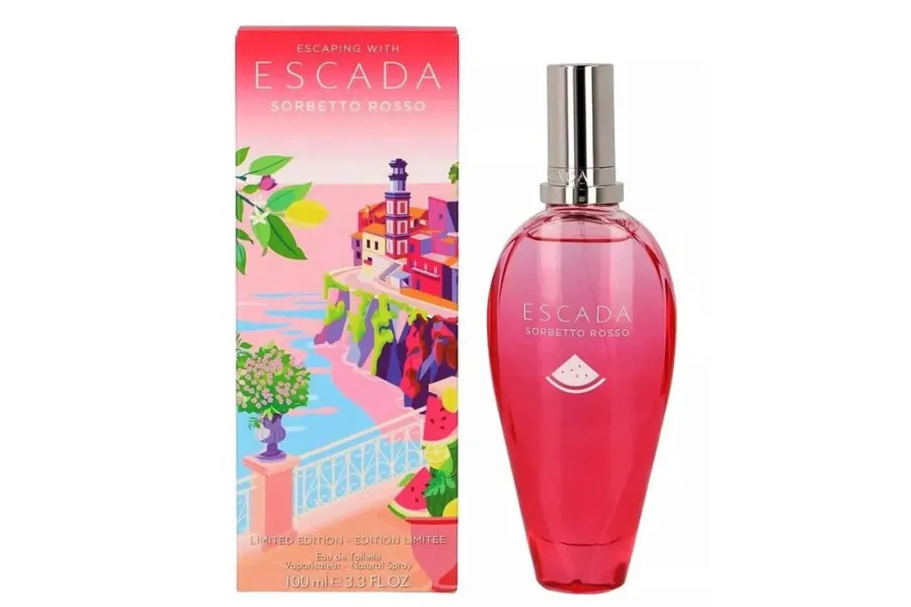 Escaping With Escada Sorbetto Rosso agua de tocador para mujer 100 ml