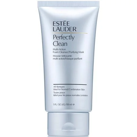 Perfectly Clean crema limpiadora espumosa y mascarilla facial 2 en 1 150 ml