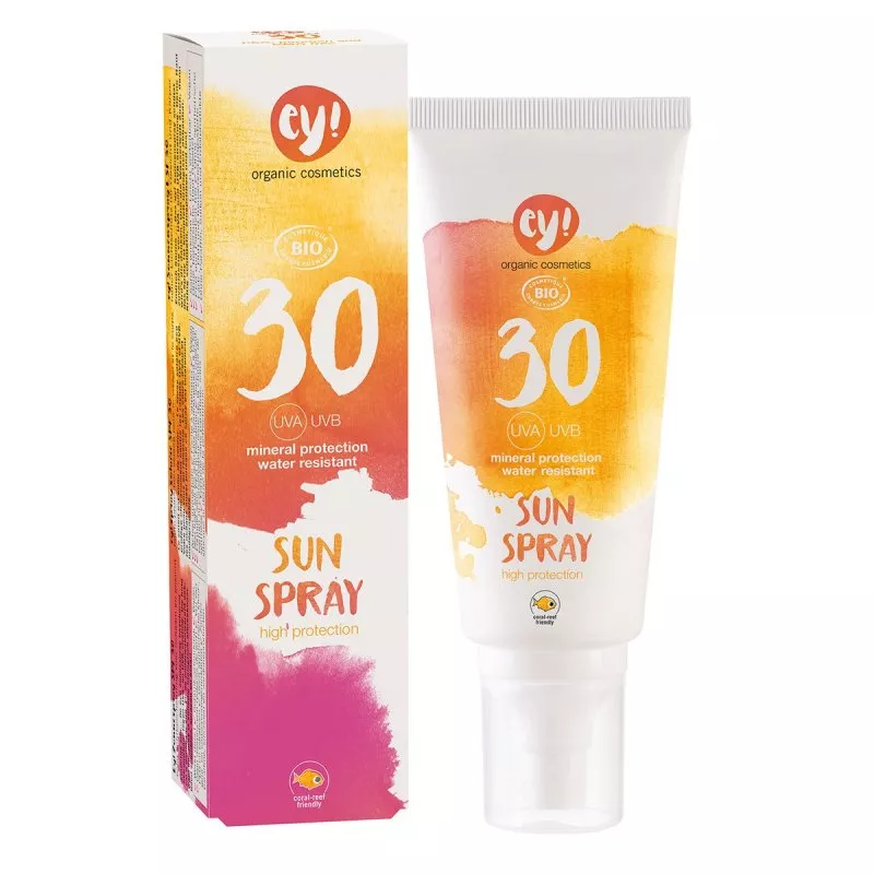Ey! Protector solar en spray SPF 30 BIO (100 ml) - 100% natural, con pigmentos minerales