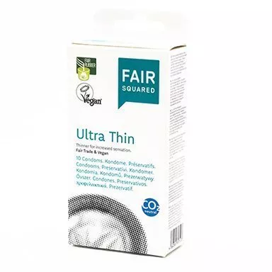 Fair Squared Preservativo Ultra Thin (10 unidades) - vegano y de comercio justo