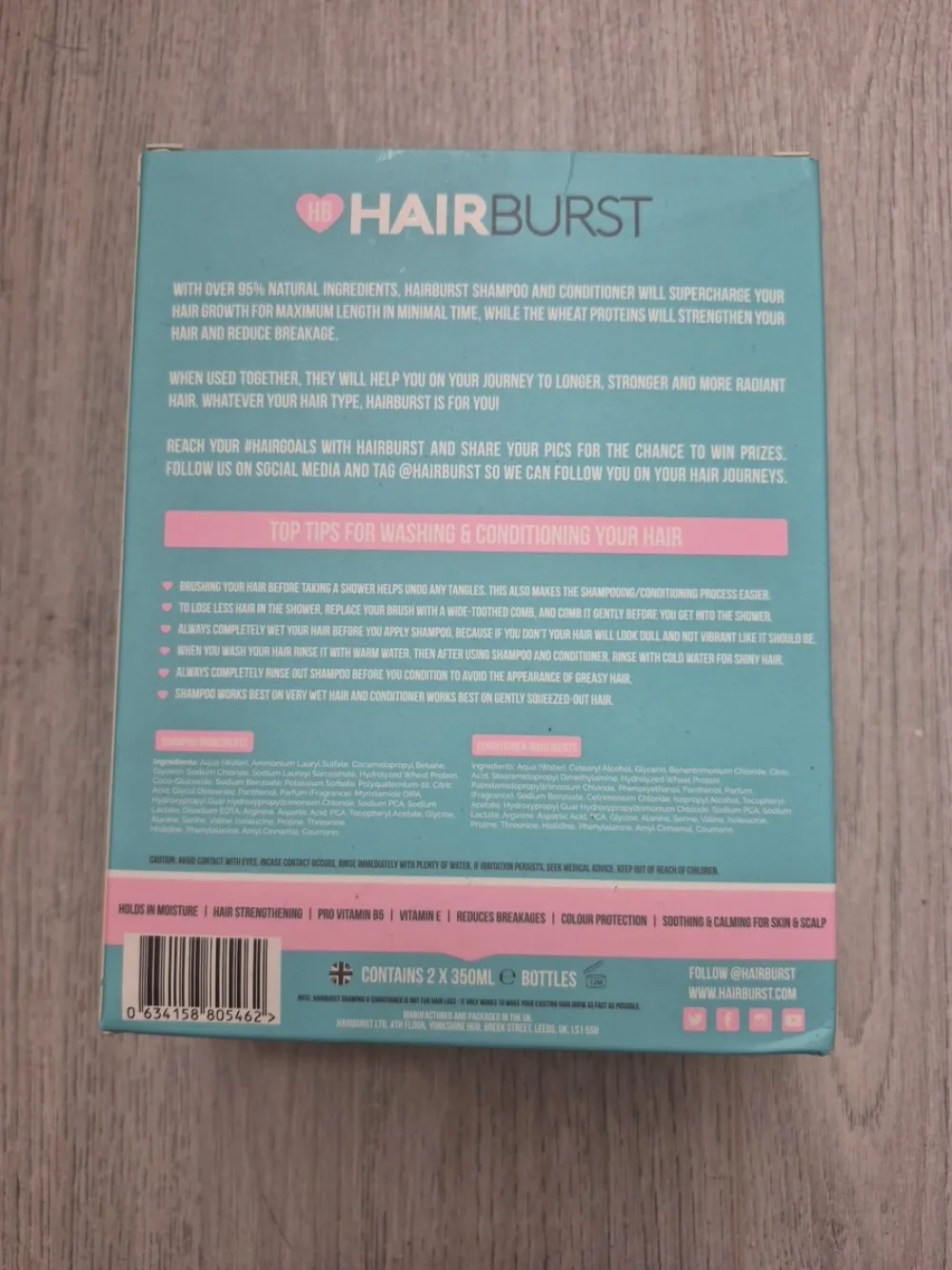 Set de champú y acondicionador para cabello largo