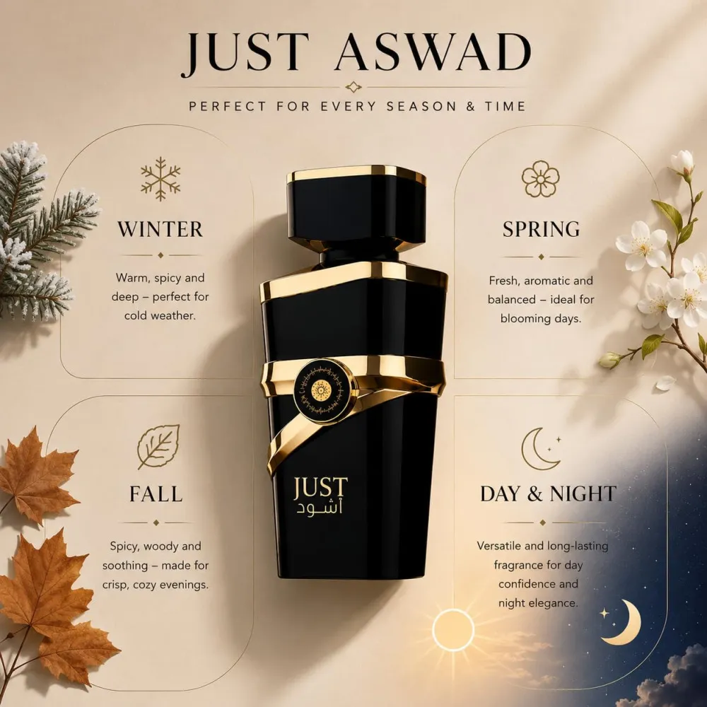 Just Aswad agua de perfume para hombre 100 ml